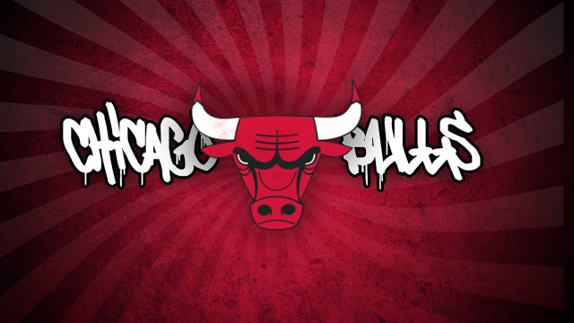 Bulls chicago logo red background free wallpaper for desktop - medium preview image