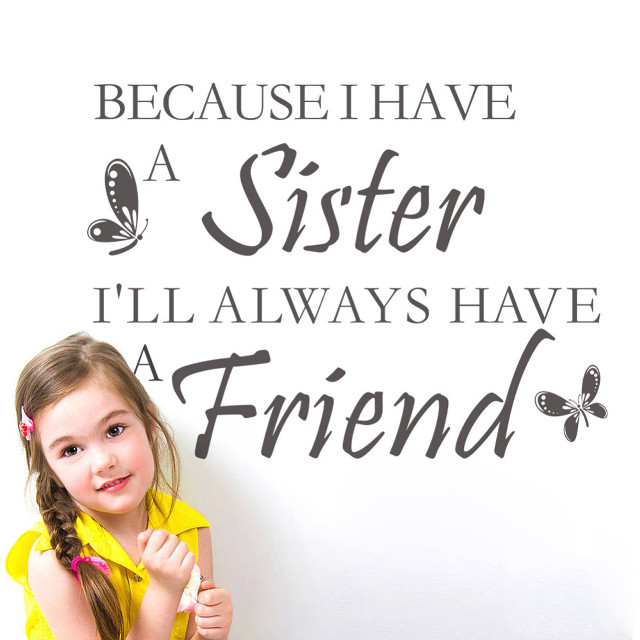 Little girl sister friend quote free wallpaper for tablet - medium preview image