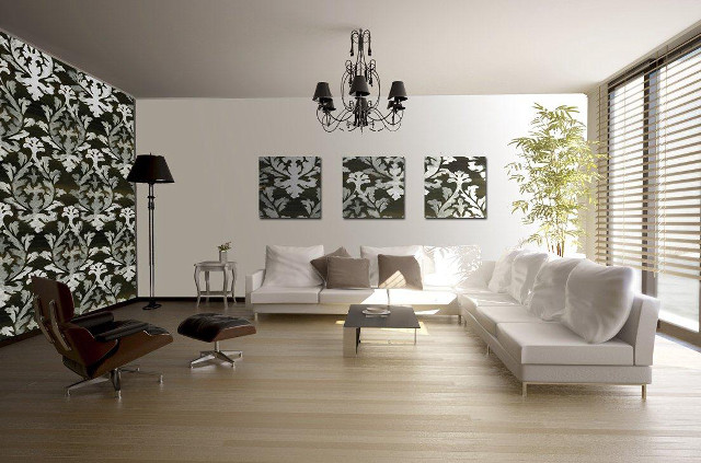 Living room modern european ink #5 free wallpaper for desktop - medium preview image