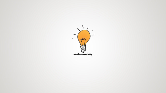 Light bulb creativity words side free wallpaper for desktop - medium preview image