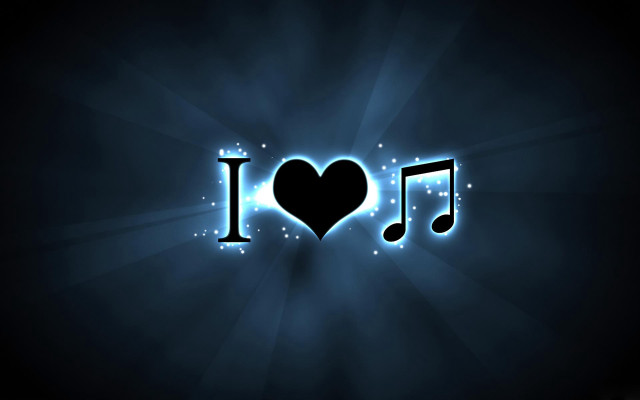 Heart musical notes note in free wallpaper for desktop - medium preview image