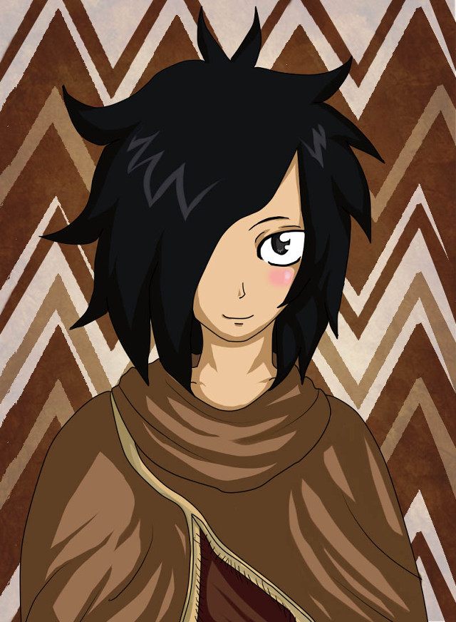 Cartoon man black hair cape free wallpaper for mobile - medium preview image