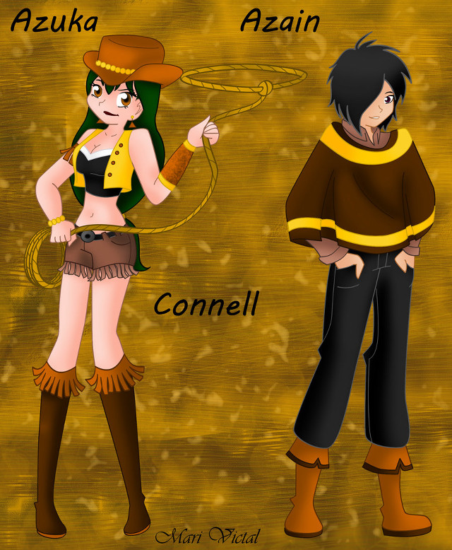 Cartoon characters brown background azika free wallpaper for mobile - medium preview image