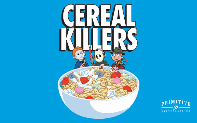 Cereal killers cartoon character skeleton free wallpaper for desktop - medium preview image