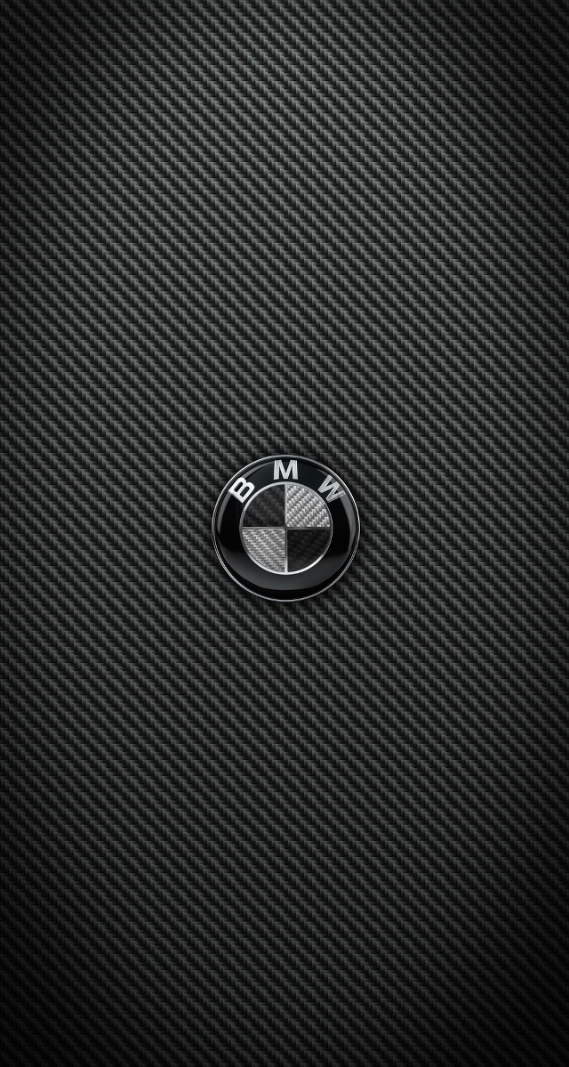 Bmw logo black background white free wallpaper for mobile - medium preview image