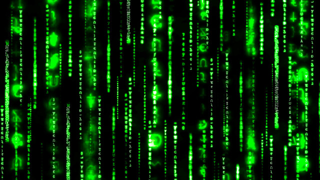 Green black background numbers dots free wallpaper for desktop - medium preview image