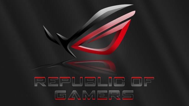 Republic of gamers red black free wallpaper for desktop - medium preview image
