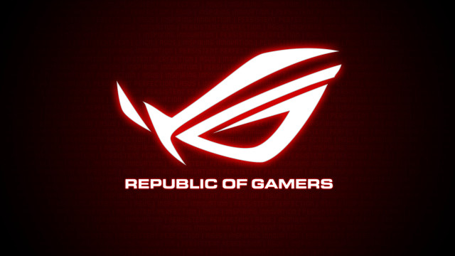 Red white logo gaming company free wallpaper for desktop - medium preview image