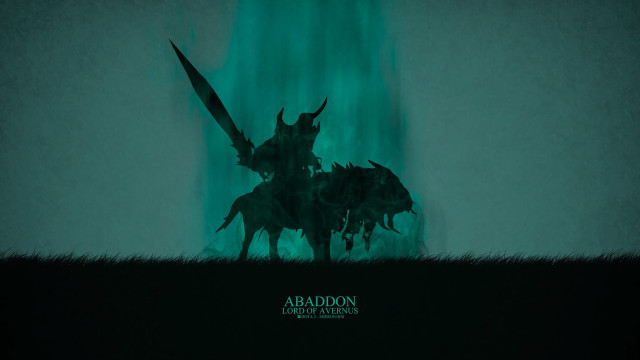 Green black poster demon sword free wallpaper for desktop - medium preview image