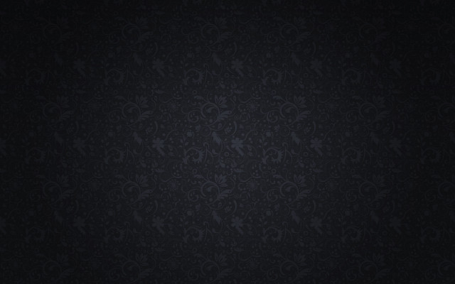 Black wallpaper floral pattern leaves #2 free wallpaper for desktop - medium preview image