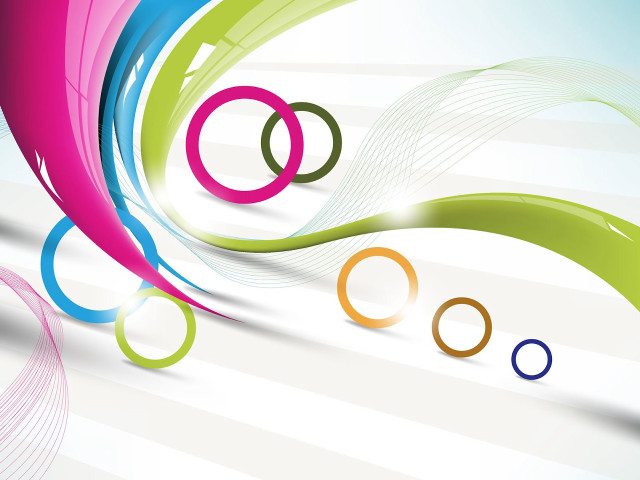 Colorful abstract background rings lines free wallpaper for desktop - medium preview image