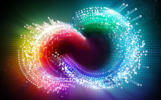 Colorful abstract spiral design black free wallpaper for desktop - medium preview image