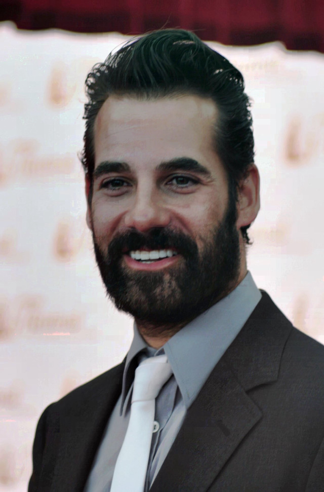Bearded man in suit smiling free wallpaper for mobile - medium preview image