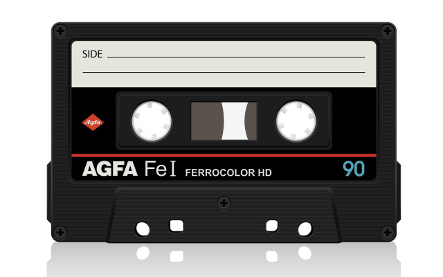Cassette redstripe agfa fel ferrocolor free wallpaper for desktop - medium preview image