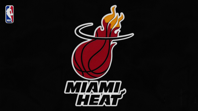 Miami heat logo black background free wallpaper for desktop - medium preview image