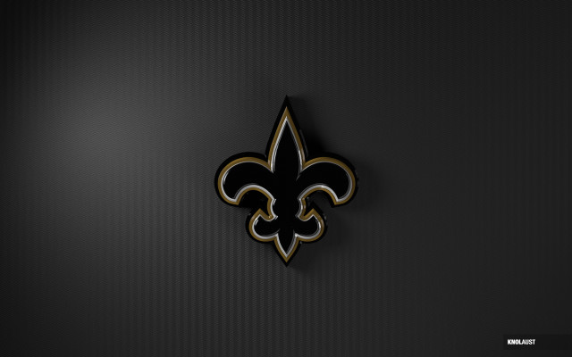 New orleans saints logo black free wallpaper for desktop - medium preview image