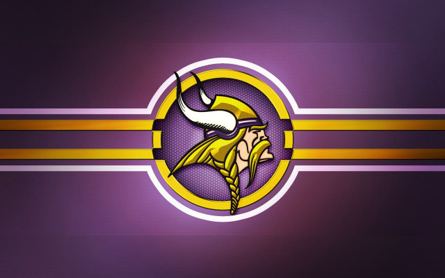 Vikings logo purple background gold free wallpaper for desktop - medium preview image