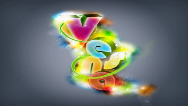 Colorful letter swirly design star free wallpaper for desktop - medium preview image