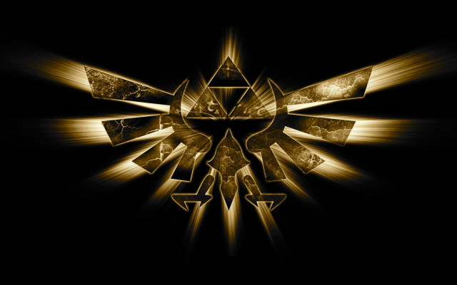 Dark background gold black design free wallpaper for desktop - medium preview image