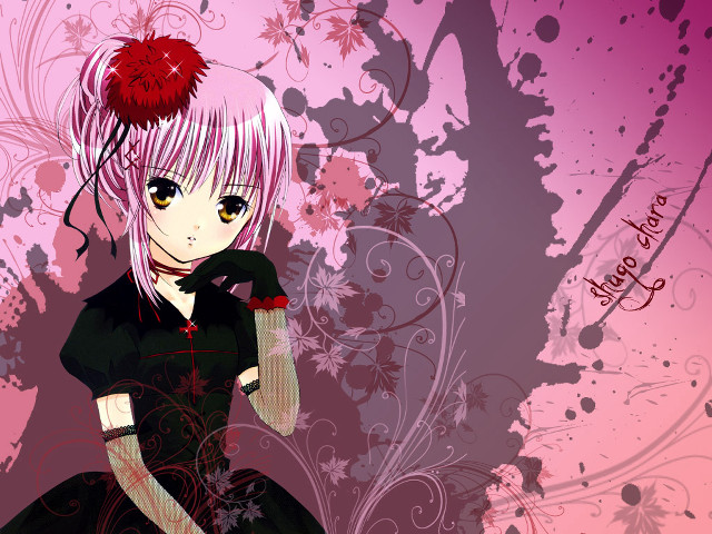 Pink hair gothic anime girl #2 free wallpaper for desktop - medium preview image
