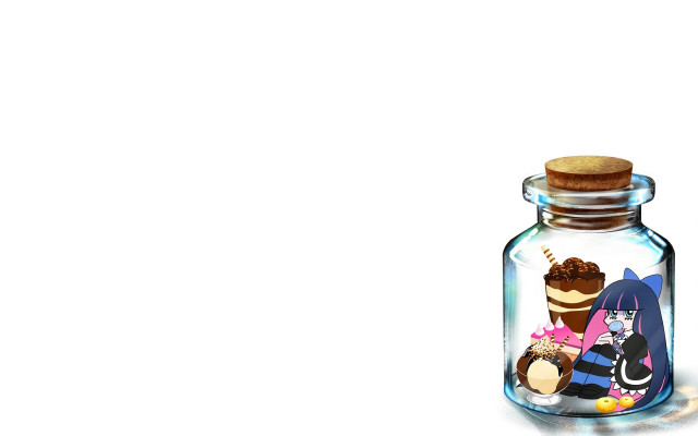 Cartoon character glass jar cork free wallpaper for desktop - medium preview image