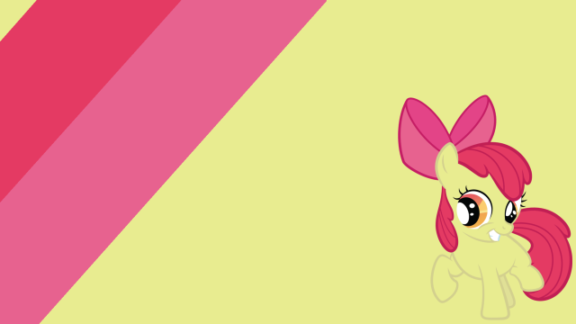 Pink pony pink tail yellow free wallpaper for desktop - medium preview image