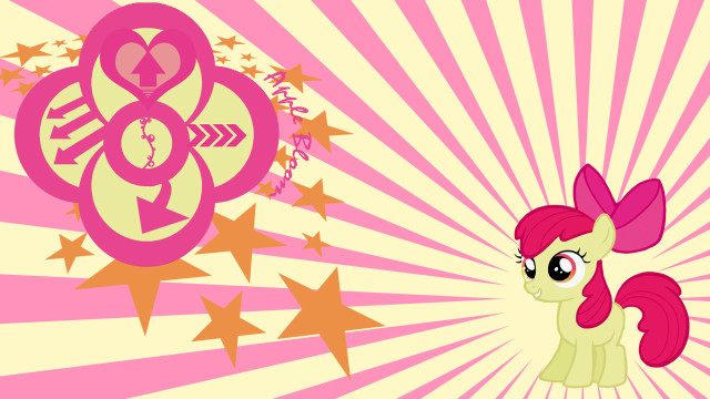 Pink pony stars background pink free wallpaper for desktop - medium preview image