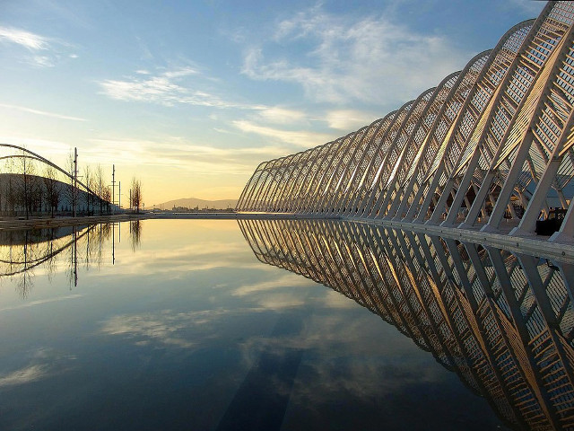 Large building water sky clouds #3 free wallpaper for desktop - medium preview image