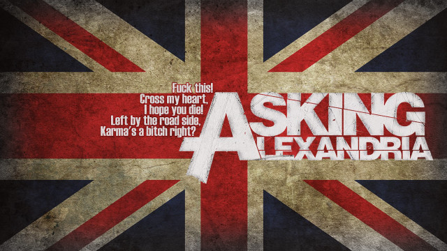 British flag asking alexandria white free wallpaper for desktop - medium preview image