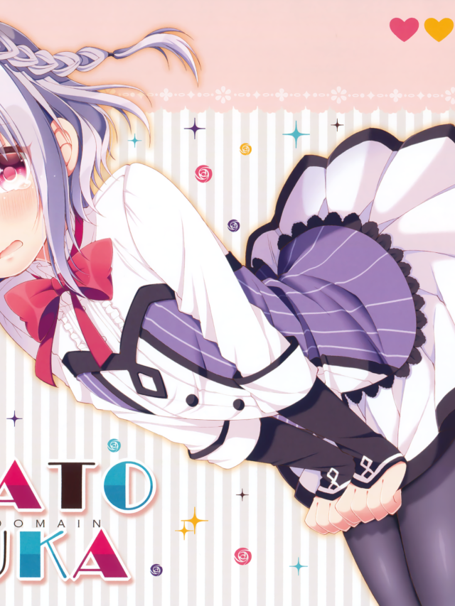 Anime girl long hair bow #9 free wallpaper for mobile - medium preview image