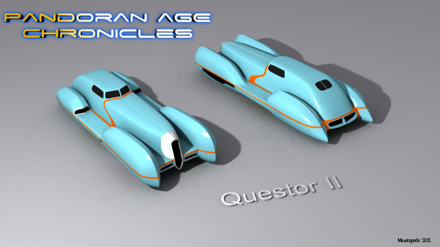 Blue car orange stripes image free wallpaper for desktop - medium preview image