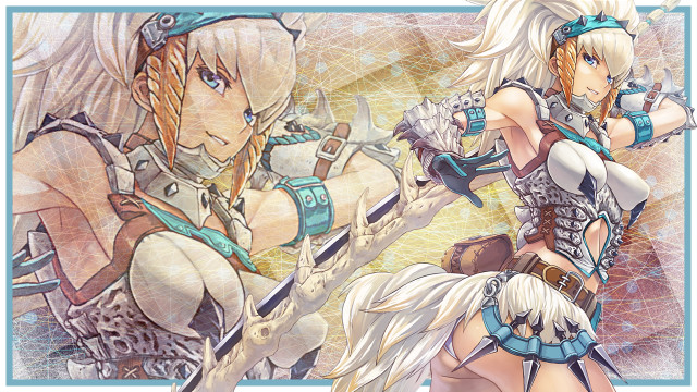 Women costumes swords horse behind free wallpaper for desktop - medium preview image