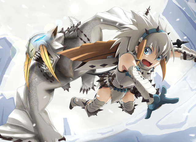 Cartoon character flying sword helmet free wallpaper for desktop - medium preview image