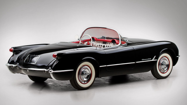 Black car red white interior free wallpaper for desktop - medium preview image