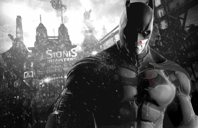 Batman character cityscape clocktower mask free wallpaper for desktop - medium preview image