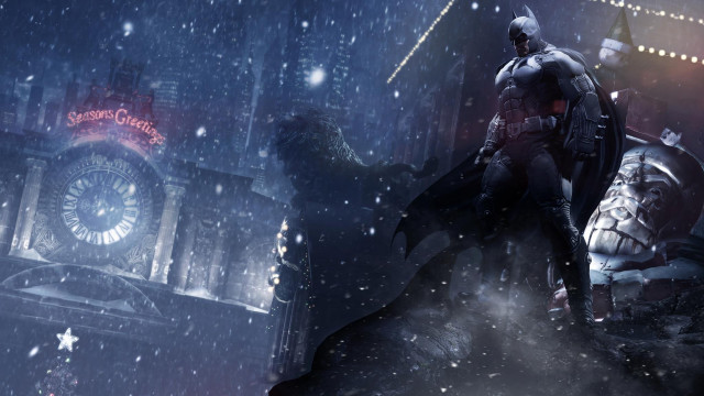Batman darth vader snow city free wallpaper for desktop - medium preview image