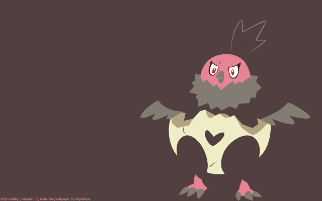 Cartoon bird heart wings spread free wallpaper for desktop - medium preview image