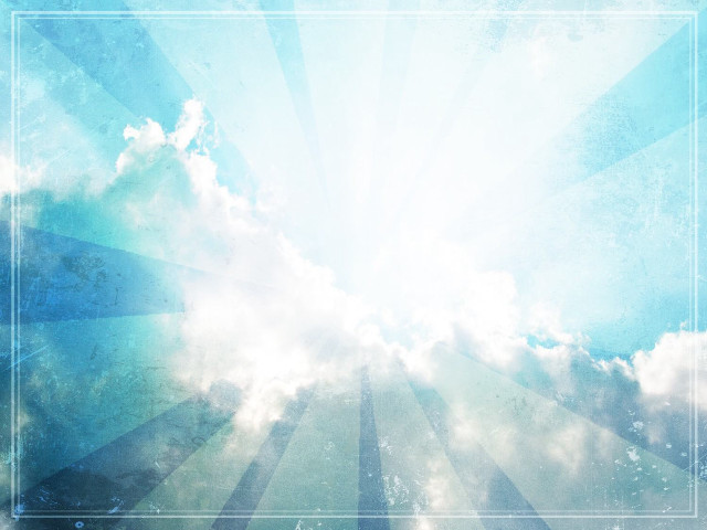 Blue sky clouds sunburst frame free wallpaper for desktop - medium preview image