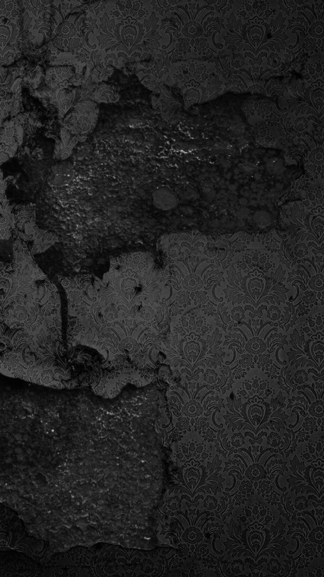 Black white peeling paint wall free wallpaper for mobile - medium preview image