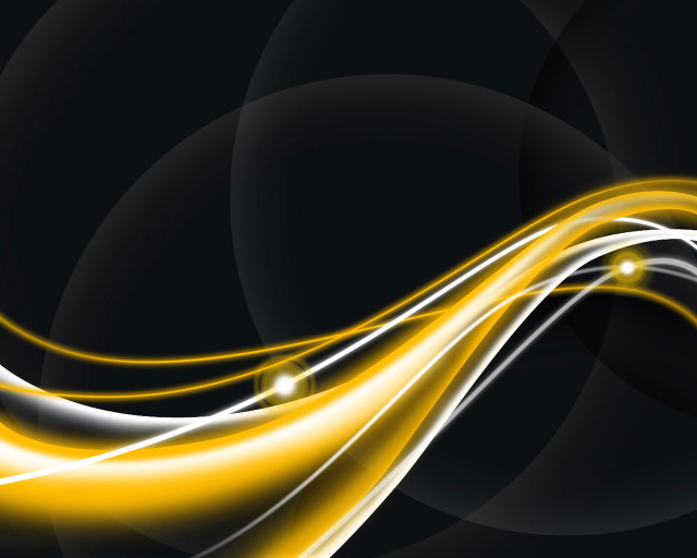 Yellow white swirl black background free wallpaper for desktop - medium preview image