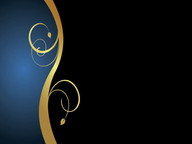Black gold background swirly design free wallpaper for desktop - medium preview image