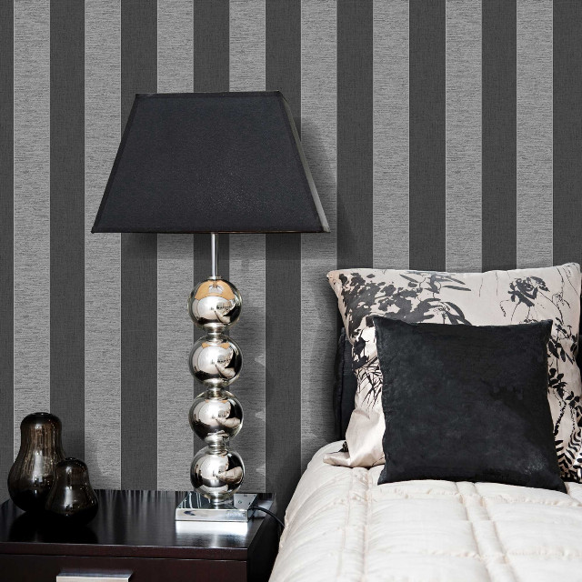 Bed black lamp pillow striped free wallpaper for tablet - medium preview image