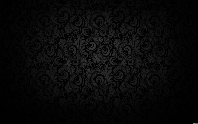 Black wallpaper swirls leaves pattern #6 free wallpaper for desktop - medium preview image