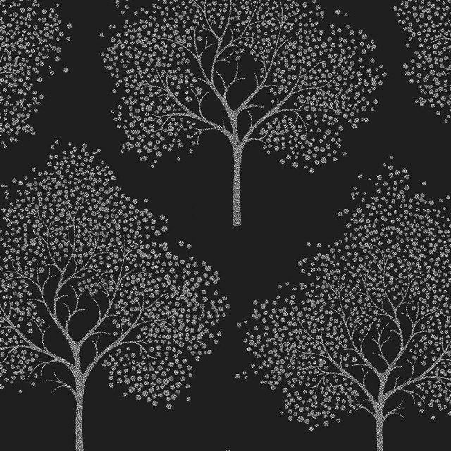 Black white tree wallpaper dots #2 free wallpaper for tablet - medium preview image