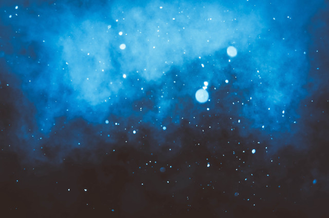 Blue sky stars dust night free wallpaper for desktop - medium preview image