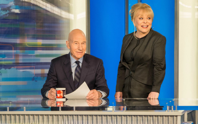 Man woman desk tv screen free wallpaper for desktop - medium preview image