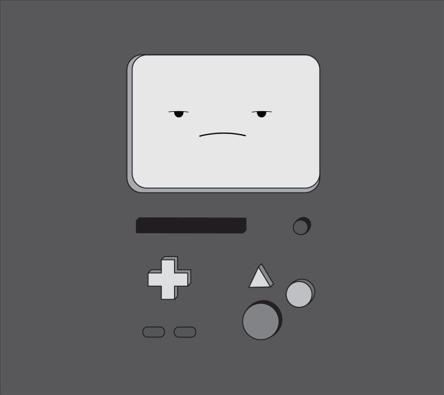 White square sad face game free wallpaper for tablet - medium preview image