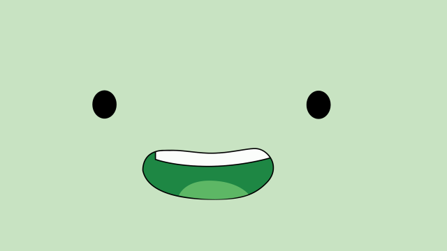 Green face black eyes moon free wallpaper for desktop - medium preview image