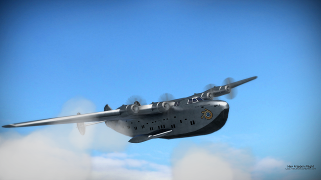 Large airplane flying blue sky #4 free wallpaper for desktop - medium preview image