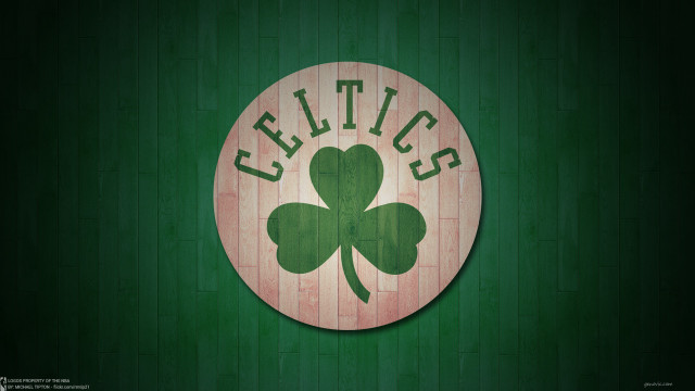 Boston celtics logo green wall free wallpaper for desktop - medium preview image